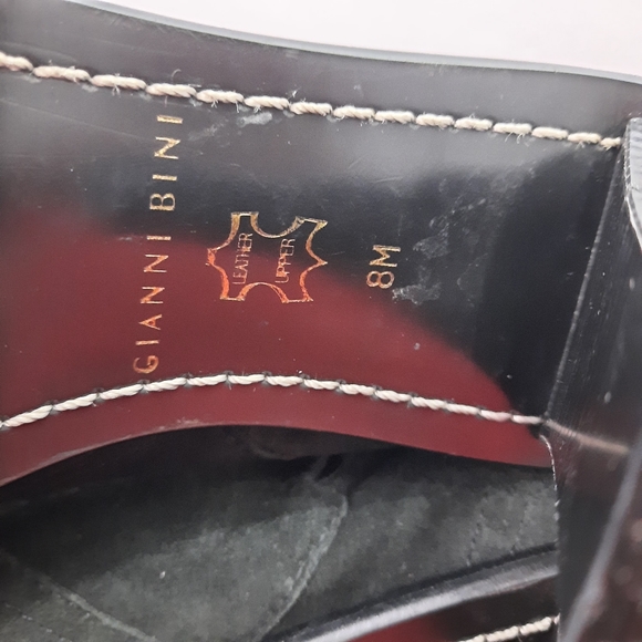 Gianni Bini Women's Heeled Boots Black Suede Leather Side Zip Size 8M - Picture 11 of 13